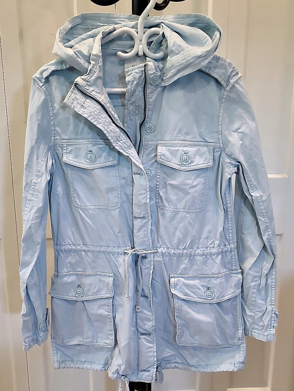 Talula Aritzia Utility Jacket in Light Blue Size Small